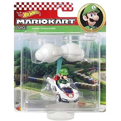 Hot Wheels Mario Kart Luigi P-Wing Cloud Glider GVD35