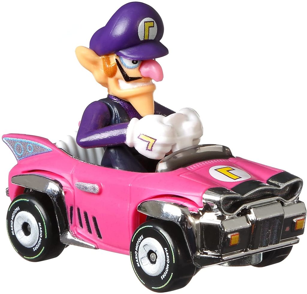 Hot Wheels Mario Kart 4 Pack Waluigi Toad Light-Blue Yoshi Donkey Kong 986D-GWB36