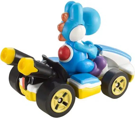 Hot Wheels Mario Kart 4 Pack Waluigi Toad Light-Blue Yoshi Donkey Kong 986D-GWB36