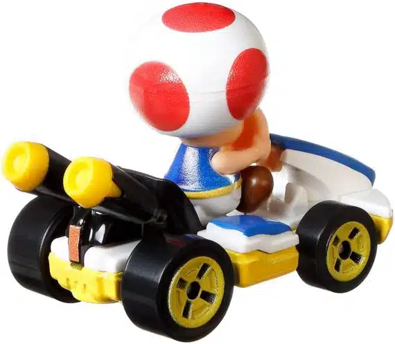 Hot Wheels Mario Kart 4 Pack Waluigi Toad Light-Blue Yoshi Donkey Kong 986D-GWB36
