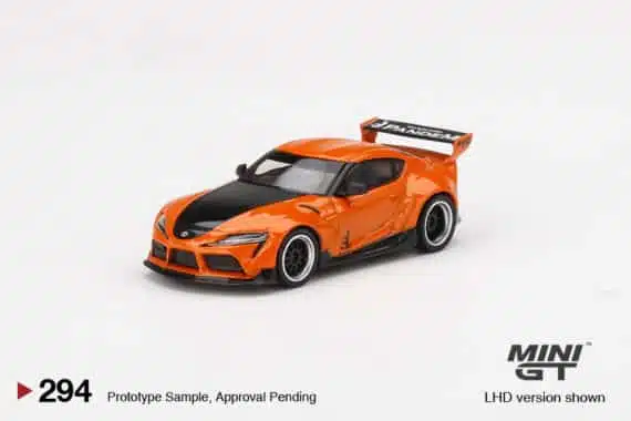 MINI GT 1/64 No.294 miJo Exclusives Pandem Toyota GR Supra V1.0 Orange