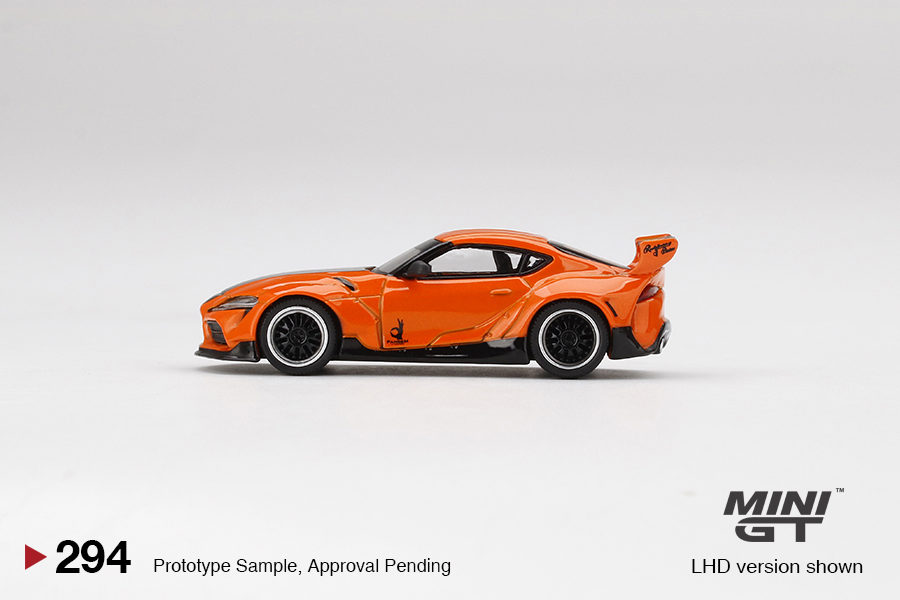 MINI GT 1/64 No.294 miJo Exclusives Pandem Toyota GR Supra V1.0 Orange