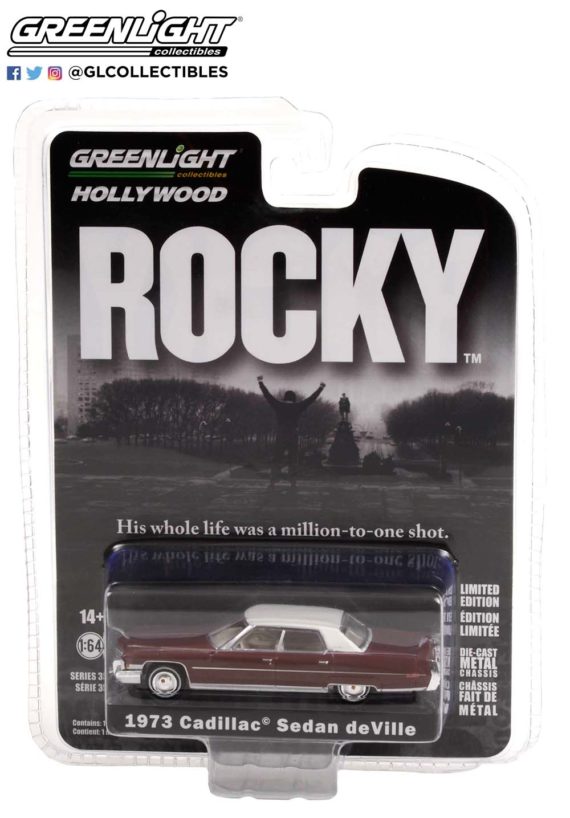 Greenlight 1/64 Hollywood Series 35 Rocky 1973 Cadillac Sedan deVille 44950-A