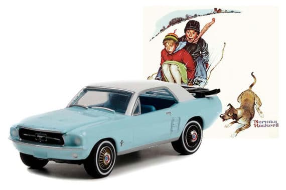 Greenlight 1/64 Normall Rockwell Series 4 1967 Ford Mustang Coupe 54060-D