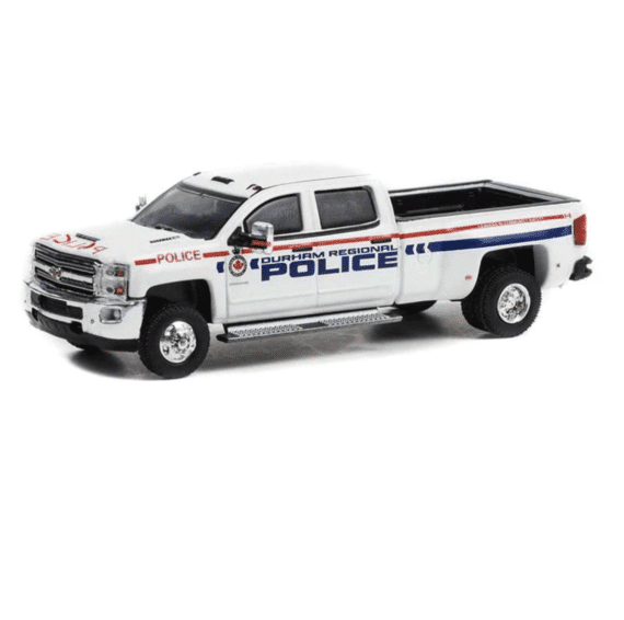 Greenlight 1/64 Dually Drivers Series 9 2018 Chevrolet Silverado 3500HD Dually-Durham Regional Police 46090-C