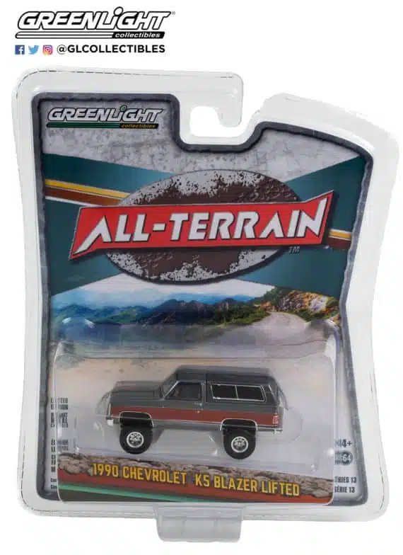 Greenlight 1/64 All-Terrain Series 13 - 1990 Chevrolet K5 Blazer Lifted 35230-D