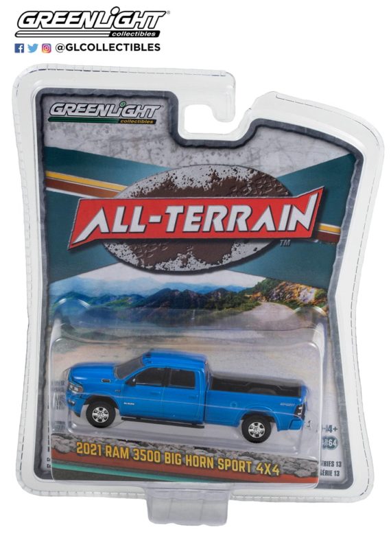 Greenlight 1/64 All-Terrain Series 13 - 2021 Ram 3500 Big Horn Sport 4X4 35230-F