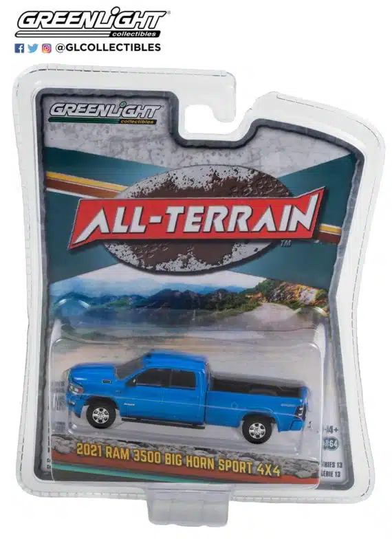 Greenlight 1/64 All-Terrain Series 13 - 2021 Ram 3500 Big Horn Sport 4X4 35230-F