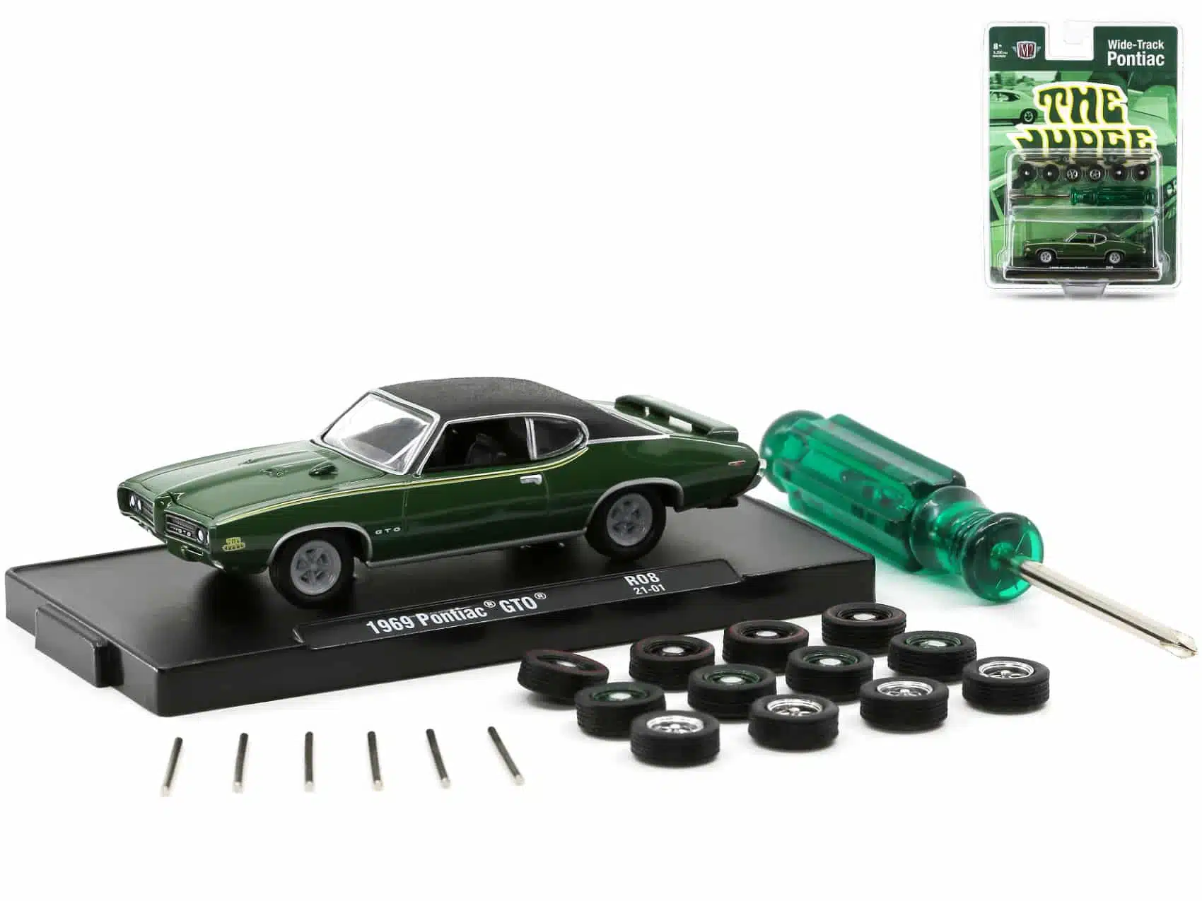 SUPER CHASE ！M2 Machines 1:64 - 1969 Pontiac GTO Judge Blue