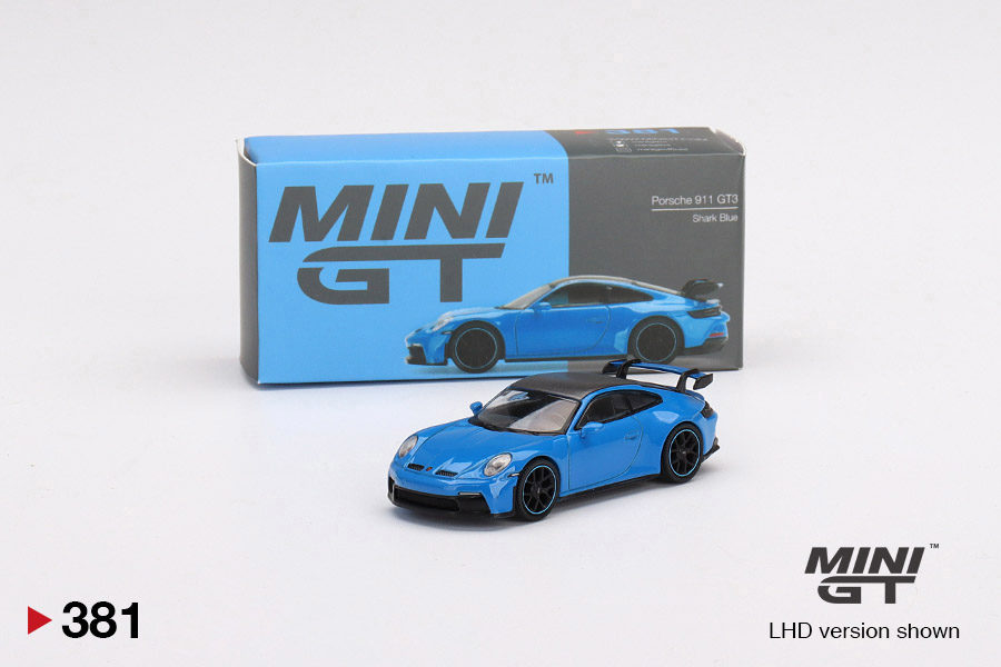 MINI GT 1/64 No.381 Porsche 911 GT3 Shark Blue MGT00381-R