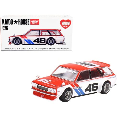 MINI GT 1/64 No.026 Kaido★House x MINI GT Datsun KAIDO 510 Wagon BRE V1 KHMG026