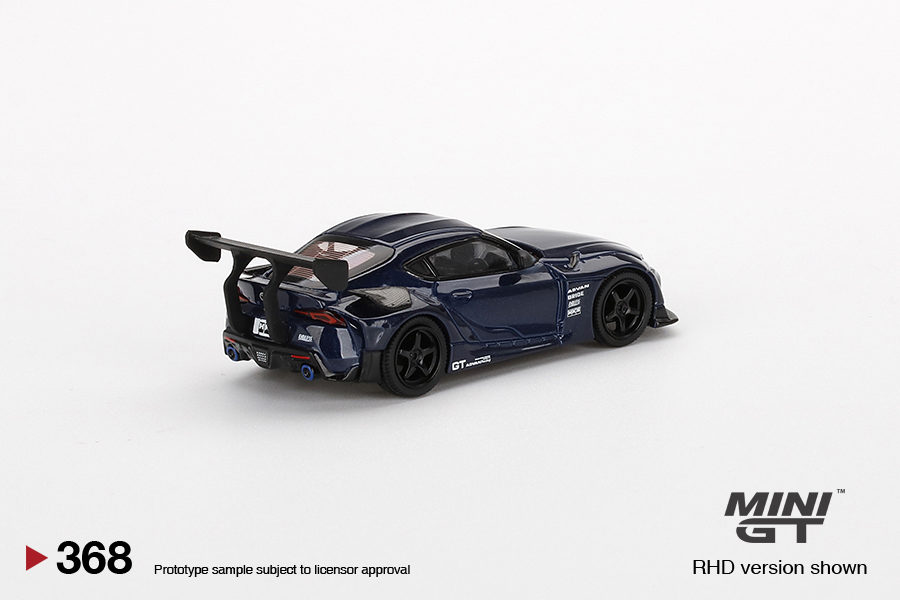 MINI GT 1/64 No.368 HKS Toyota GR Supra (A90) Downshift Blue MGT00368-L