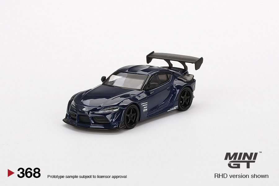 MINI GT 1/64 No.368 HKS Toyota GR Supra (A90) Downshift Blue MGT00368-L