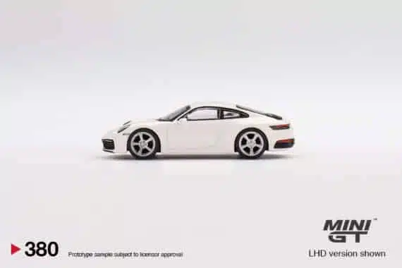 MINI GT 1/64 No.380 Porsche 911 (992) Carrera S White RHD MGT00380-R