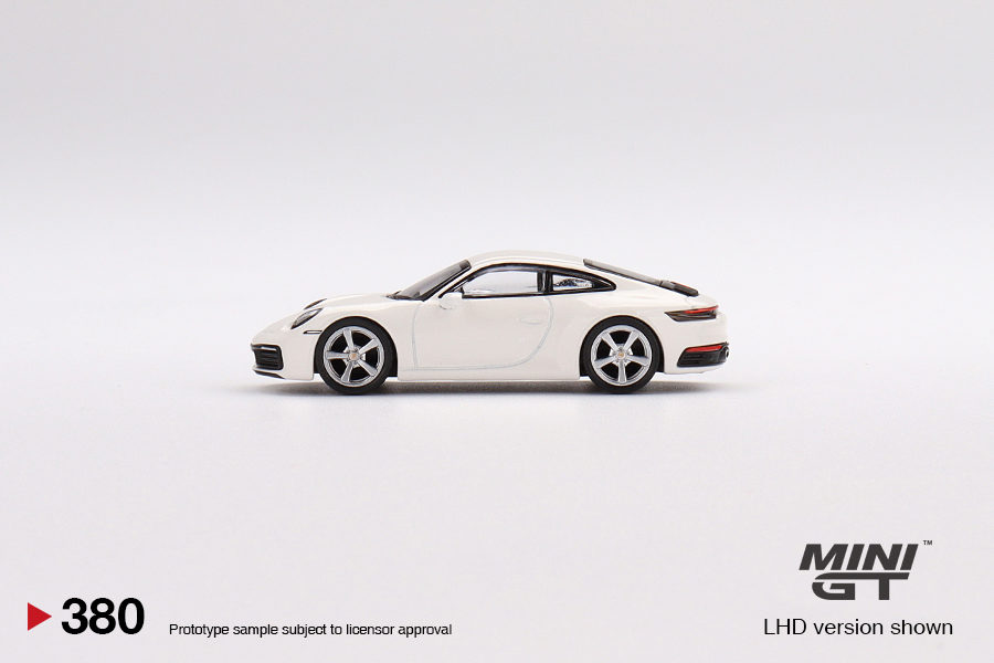 MINI GT 1/64 No.380 Porsche 911 (992) Carrera S White RHD MGT00380-R
