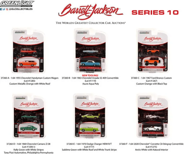 Greenlight 1/64 Barrett-Jackson Series 10 - 1970 Dodge Charger HEMI R/T 37260-E