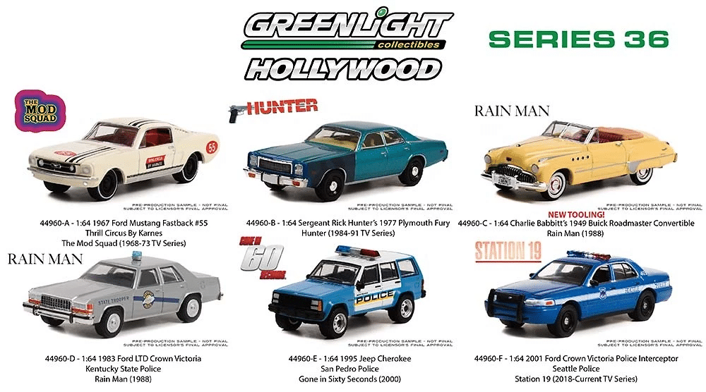 Greenlight 1/64 Hollywood Series 36 - Rain Man 1949 Buick Roadmaster 44960-C