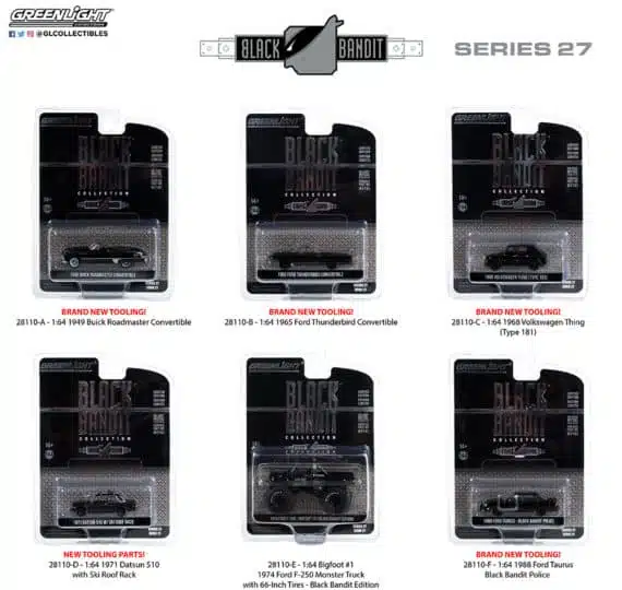 Greenlight 1/64 Black Bandit Series 27 - 1974 Ford F-250 - Bigfoot #1 (Black Bandit Edition) 28110-E