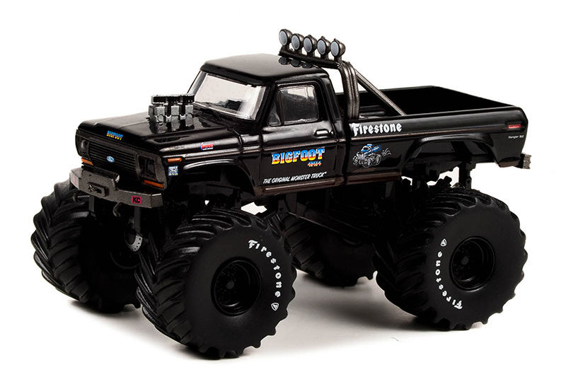 Greenlight 1/64 Black Bandit Series 27 - 1974 Ford F-250 - Bigfoot #1 (Black Bandit Edition) 28110-E