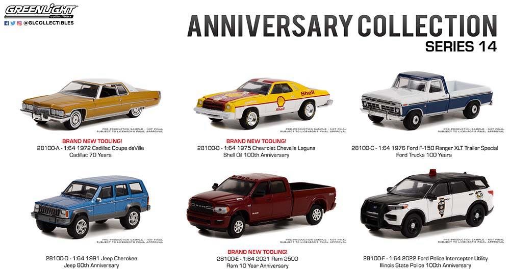 Greenlight 1/64 80th Anniversary - 1991 Jeep Cherokee 28100-D