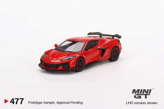 MINI GT 1/64 No.477 Chevrolet Corvette Z06 2023 Torch Red RHD MGT00477-R