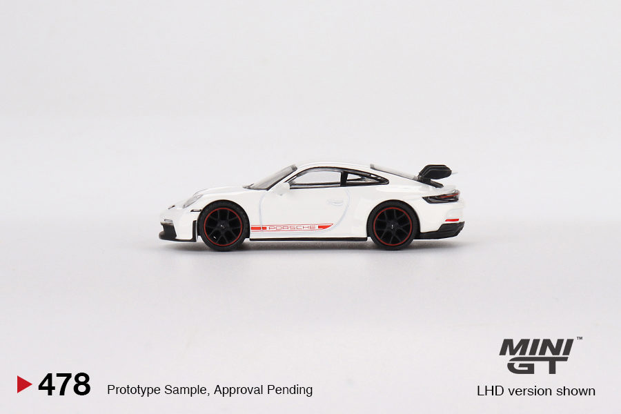 MINI GT 1/64 No.478 Porsche 911 (992) GT3 White RHD MGT00478-R