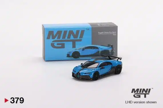 MINI GT 1/64 No.379 Bugatti Chiron Pur Sport Blue LHD MGT00379-L