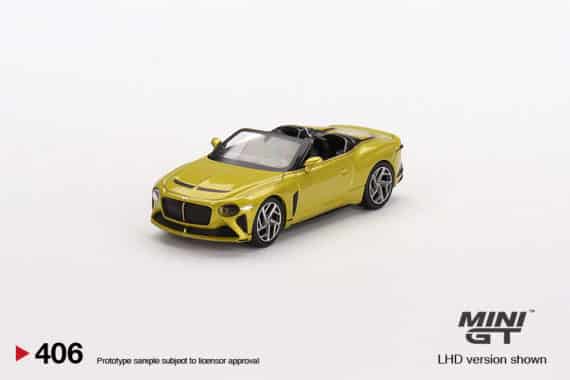 MINI GT 1/64 No.406 Bentley Mulliner Bacalar Yellow Flame LHD MGT00406-L