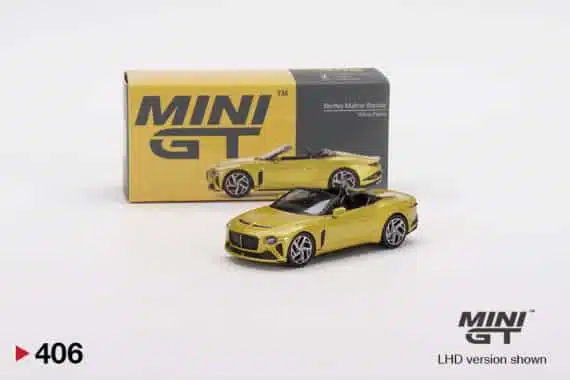 MINI GT 1/64 No.406 Bentley Mulliner Bacalar Yellow Flame LHD MGT00406-L