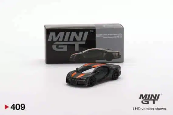 MINI GT 1/64 No.409 Bugatti Chiron Super Sport 300+ World Record 304.773 mph LHD MGT00409-L