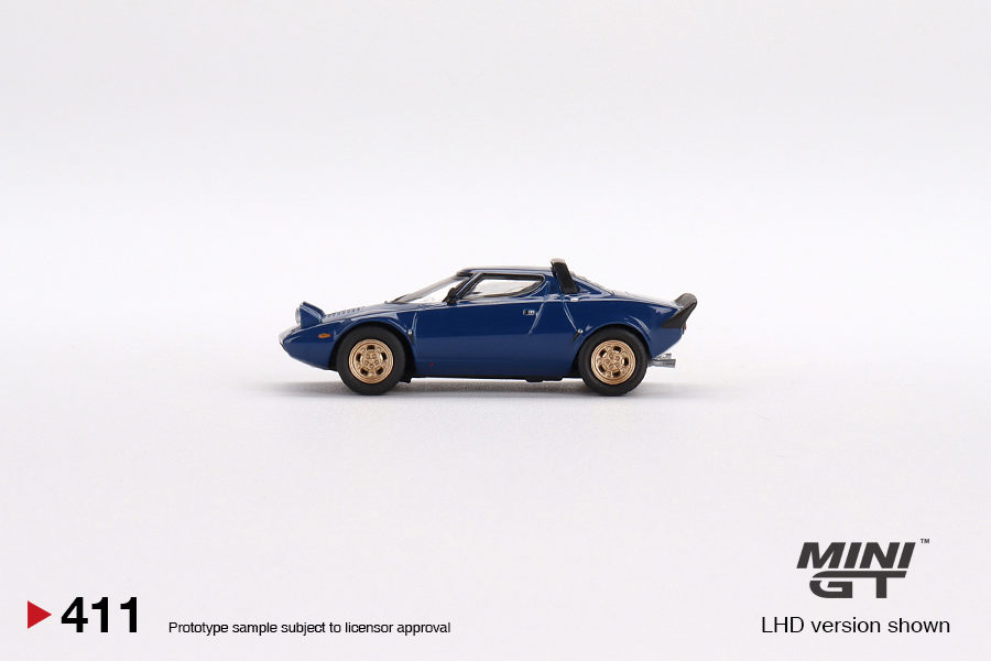 MINI GT 1/64 No.411 Lancia Stratos HF Stradale Bleu Vincennes LHD MGT00411-L