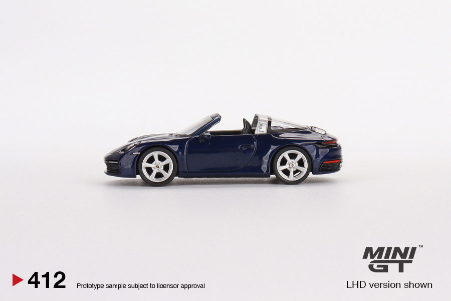 MINI GT 1/64 No.412 Porsche 911 Targa 4S Gentian Blue Metallic RHD MGT00412-R