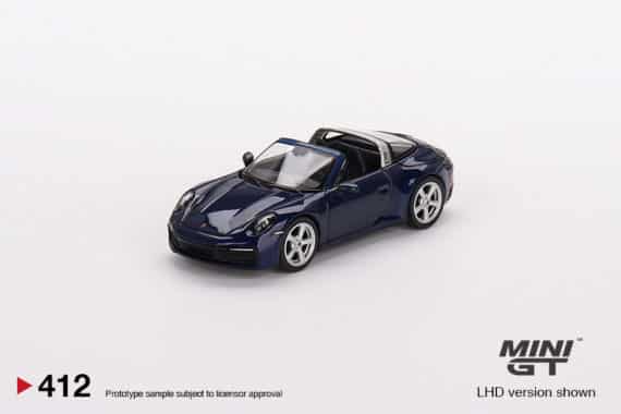 MINI GT 1/64 No.412 Porsche 911 Targa 4S Gentian Blue Metallic RHD MGT00412-R