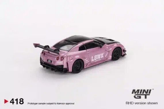 MINI GT 1/64 No.418 LB-Silhouette WORKS GT NISSAN 35GT-RR Ver.2 Passion Pink LHD MGT00418-L
