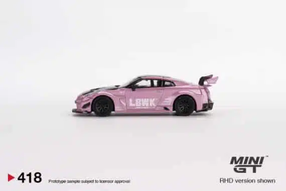 MINI GT 1/64 No.418 LB-Silhouette WORKS GT NISSAN 35GT-RR Ver.2 Passion Pink LHD MGT00418-L