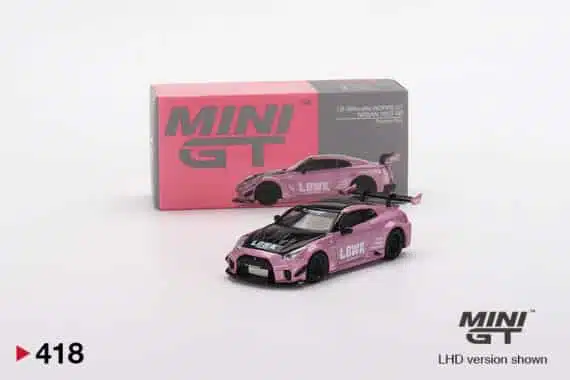 MINI GT 1/64 No.418 LB-Silhouette WORKS GT NISSAN 35GT-RR Ver.2 Passion Pink LHD MGT00418-L