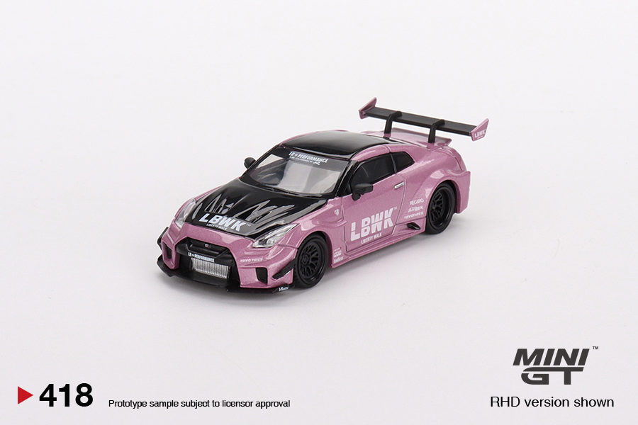 MINI GT 1/64 No.418 LB-Silhouette WORKS GT NISSAN 35GT-RR Ver.2 Passion Pink RHD MGT00418-R