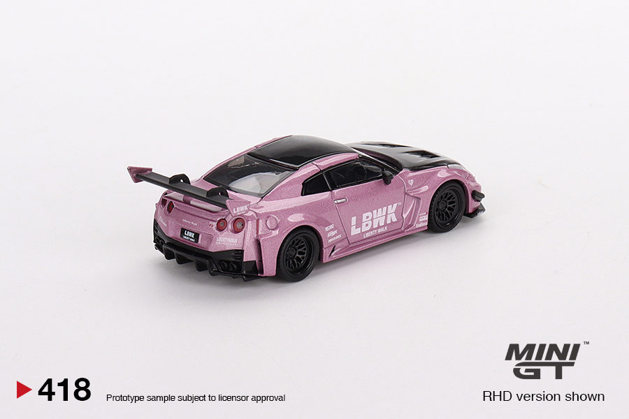 MINI GT 1/64 No.418 LB-Silhouette WORKS GT NISSAN 35GT-RR Ver.2 Passion Pink RHD MGT00418-R