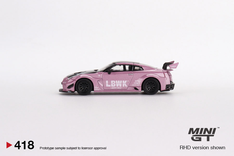 MINI GT 1/64 No.418 LB-Silhouette WORKS GT NISSAN 35GT-RR Ver.2 Passion Pink RHD MGT00418-R