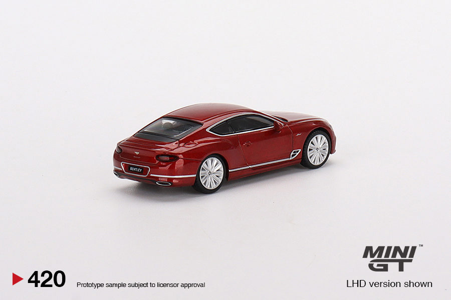 MINI GT 1/64 No.420 Bentley Continental GT Speed 2022 Candy Red LHD MGT00420-L