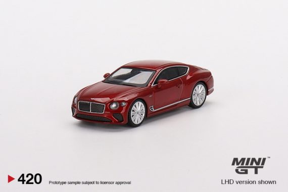 MINI GT 1/64 No.420 Bentley Continental GT Speed 2022 Candy Red LHD MGT00420-L