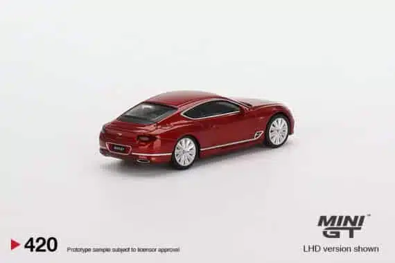 MINI GT 1/64 No.420 Bentley Continental GT Speed 2022 Candy Red RHD MGT00420-R