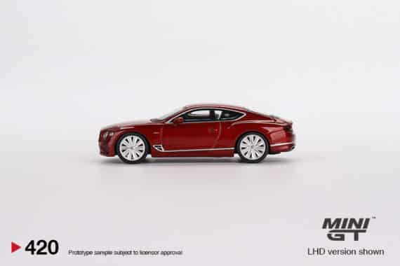 MINI GT 1/64 No.420 Bentley Continental GT Speed 2022 Candy Red RHD MGT00420-R