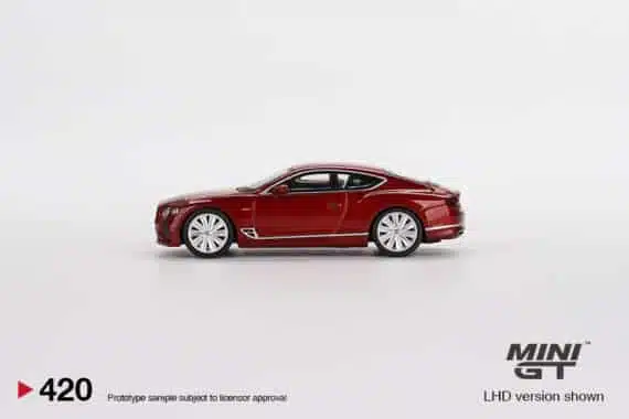 MINI GT 1/64 No.420 Bentley Continental GT Speed 2022 Candy Red RHD MGT00420-R