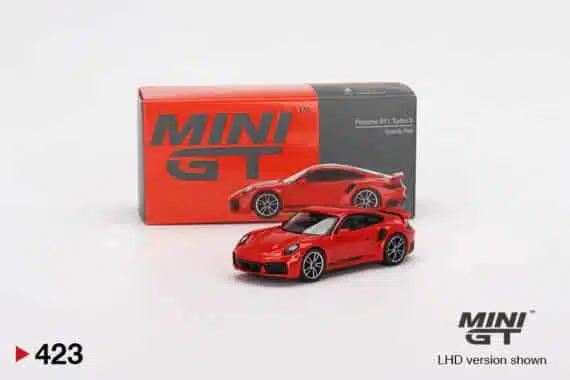MINI GT 1/64 No.423 Porsche 911 Turbo S Guards Red RHD MGT00423-R