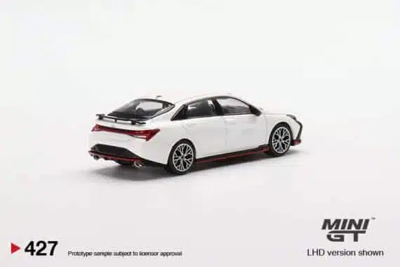 MINI GT 1/64 No.427 Hyundai Elantra N Ceramic White LHD MGT00427-L