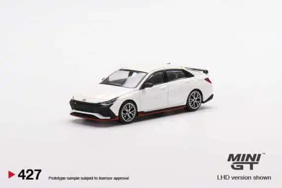 MINI GT 1/64 No.427 Hyundai Elantra N Ceramic White LHD MGT00427-L