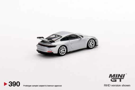 MINI GT 1/64 No.390 Porsche 911 (992) GT3 GT Silver Metallic RHD MGT00390-R
