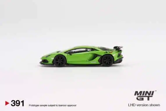 MINI GT 1/64 No.391 Lamborghini Aventador SVJ Verde Mantis RHD MGT00319-R