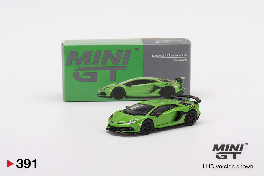 MINI GT 1/64 No.391 Lamborghini Aventador SVJ Verde Mantis RHD MGT00319-R
